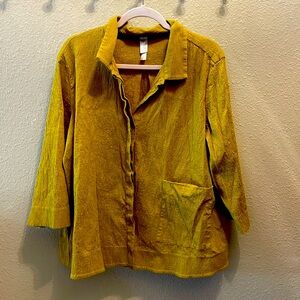 Marla Wynne Crinkle Chore Shirt Jacket